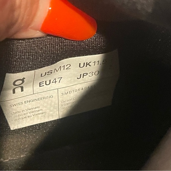 On Running Roger Advantage Size 12 Men’s All Black - Picture 10 of 11